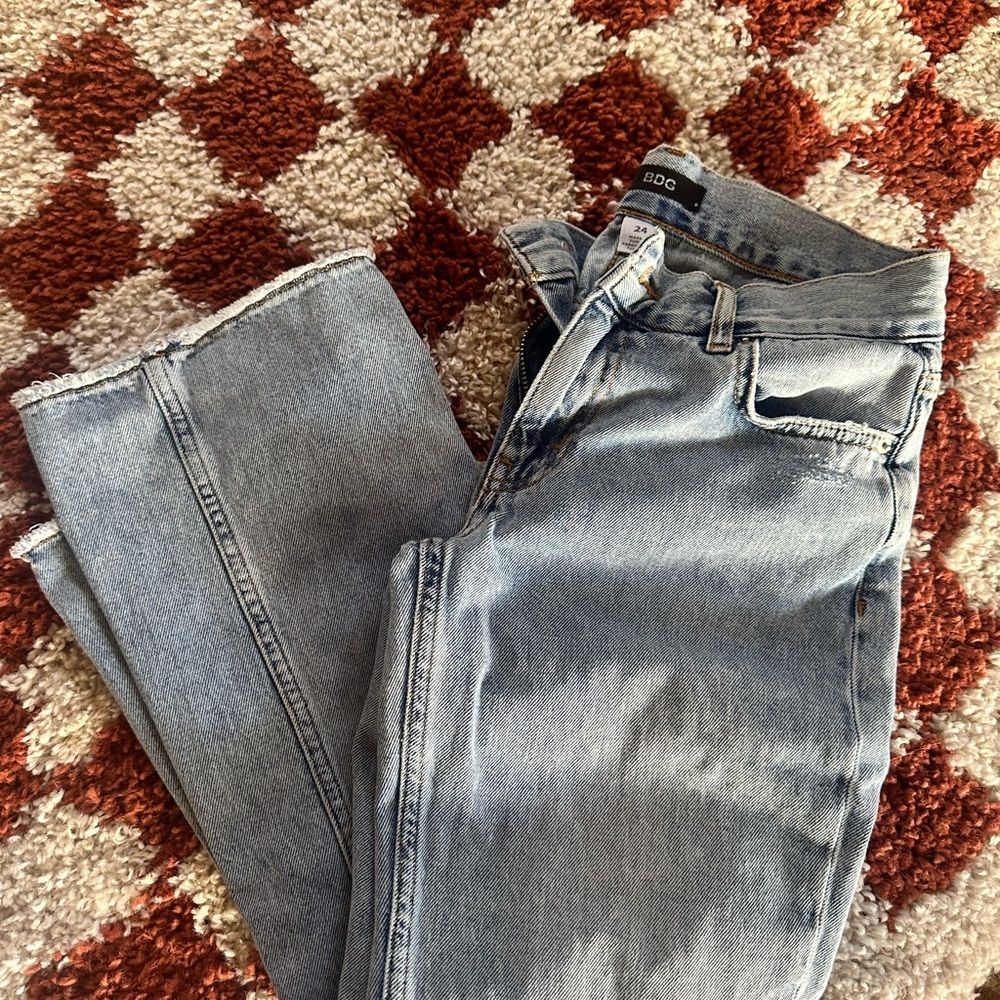 BDG Blue Straight Leg Jeans